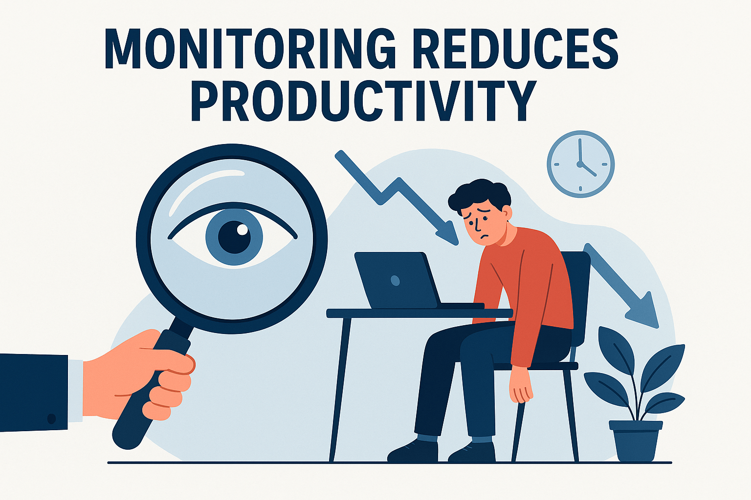 Monitoring reduces productivity